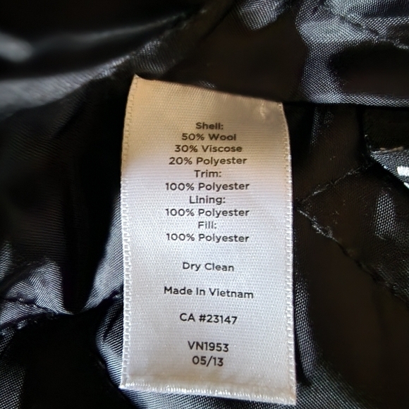 Talbots Black Pea Coats - Picture 8 of 9